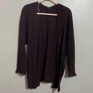 S/M Dark Purple open front sweater/cardigan